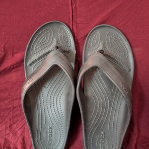 Crocs Black Flip Flops